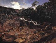 Waterfall in Teresopolis Johann Georg Grimm